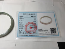 Load image into Gallery viewer, 70mm certified Type A 100% Natural dark green brown white plus size Jadeite Jade bangle BH231-0510