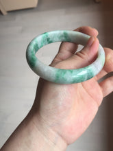 Load image into Gallery viewer, 59.2mm Certified Type A 100% Natural green purple Jadeite Jade bangle S86-7051