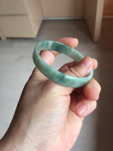 Load image into Gallery viewer, 54mm certified Type A 100% Natural light green thin style Jadeite jade bangle PJ128-0201