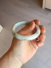 Load image into Gallery viewer, 54.5mm Certified 100% natural Type A sunny green/white jadeite jade bangle BM31-0361