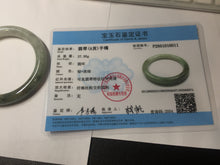Load image into Gallery viewer, 51.1mm certified 100% natural Type A dark green yellow gray round cut jadeite jade bangle H163-6011