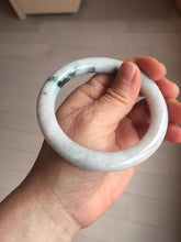 Load image into Gallery viewer, 57.5mm certified type A 100% Natural sunny green/purple round cut Jadeite jade bangle PH186-1264