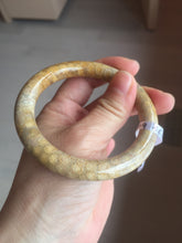 Load image into Gallery viewer, 56.8mm 100% natural beige yellow orange round cut Coral Jade (珊瑚玉) bangle XY109
