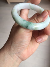 Load image into Gallery viewer, 54mm Certified type A 100% Natural green purple white Jadeite bangle BP175-1053