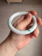 Load image into Gallery viewer, 57.5mm certified type A 100% Natural sunny green/purple round cut Jadeite jade bangle PH186-1264