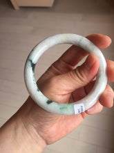 Load image into Gallery viewer, 57.5mm certified type A 100% Natural sunny green/purple round cut Jadeite jade bangle PH186-1264