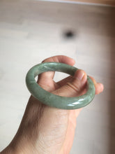Load image into Gallery viewer, 54.6mm Certified 100% natural Type A green/gray jadeite jade bangle AE66-2866