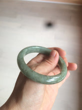 Load image into Gallery viewer, 54.6mm Certified 100% natural Type A green/gray jadeite jade bangle AE66-2866