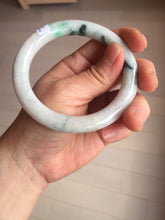 Load image into Gallery viewer, 57.5mm certified type A 100% Natural sunny green/purple round cut Jadeite jade bangle PH186-1264