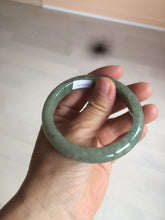 Load image into Gallery viewer, 54.6mm Certified 100% natural Type A green/gray jadeite jade bangle AE66-2866