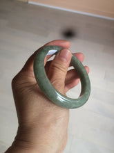 Load image into Gallery viewer, 54.6mm Certified 100% natural Type A green/gray jadeite jade bangle AE66-2866
