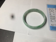 Load image into Gallery viewer, 51.7mm certified 100% natural Type A sunny green/gray jadeite jade bangle BK6-3358