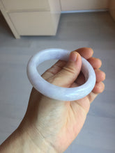 Load image into Gallery viewer, 54.5mm certified 100% Natural type A light purple white Jadeite Jade bangle PC250-0353