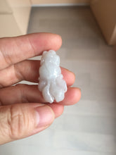 Load image into Gallery viewer, 100% Natural clear sunny green gray jadeite jade golden fish Pendant group BP109