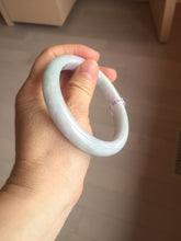 Load image into Gallery viewer, 62mm Certified Type A 100% Natura light green white purple slim Jadeite bangle X151-3831
