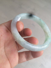 Load image into Gallery viewer, 55mm Certified type A 100% Natural super icy watery sunny green Jadeite bangle AY26-1659