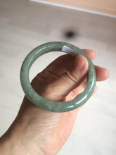 Load image into Gallery viewer, 54.6mm Certified 100% natural Type A green/gray jadeite jade bangle AE66-2866