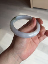 Load image into Gallery viewer, 57.5mm Certified Type A 100% Natural icy watery white purple black brown Jadeite Jade bangle BL73-7043