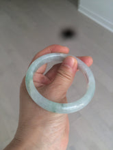 Load image into Gallery viewer, 55mm Certified type A 100% Natural super icy watery sunny green Jadeite bangle AY26-1659