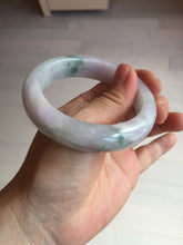 Load image into Gallery viewer, 55mm Certified 100% natural Type A light purple with sunny flying flowers jadeite jade bangle BL107-8720