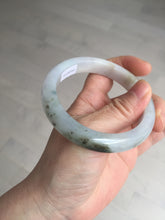 Load image into Gallery viewer, 57.5mm Certified Type A 100% Natural icy watery white purple black brown Jadeite Jade bangle BL73-7043