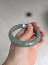 Load image into Gallery viewer, 54.6mm Certified 100% natural Type A green/gray jadeite jade bangle AE66-2866