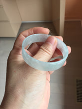 Load image into Gallery viewer, 48.3mm Certified Type A 100% Natural icy watery light green clear white super thin Jadeite Jade bangle PH250-0203