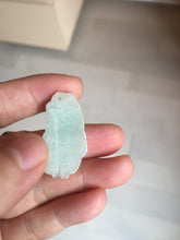 Load image into Gallery viewer, 100% Natural clear sunny green gray jadeite jade golden fish Pendant group BP109