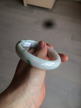 Load image into Gallery viewer, 60mm certified type A 100% Natural sunny green/dark green/white jadeite jade bangle BG25-1719
