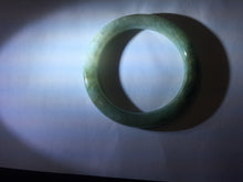 Load image into Gallery viewer, 51.1mm certified 100% natural Type A dark green yellow gray round cut jadeite jade bangle H163-6011