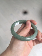 Load image into Gallery viewer, 54.6mm Certified 100% natural Type A green/gray jadeite jade bangle AE66-2866