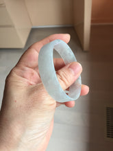Load image into Gallery viewer, 48.3mm Certified Type A 100% Natural icy watery light green clear white super thin Jadeite Jade bangle PH250-0203