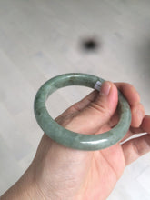 Load image into Gallery viewer, 54.6mm Certified 100% natural Type A green/gray jadeite jade bangle AE66-2866