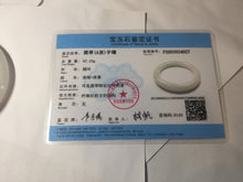 Load image into Gallery viewer, 57.8mm Certified Type A 100% Natural light green purple chubby round cut Jadeite bangle BS127-4027