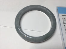 Load image into Gallery viewer, 56.6mm 100% natural Type A icy dark green/gray/black(WuJi) jadeite jade bangle AY92-1257