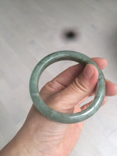 Load image into Gallery viewer, 54.6mm Certified 100% natural Type A green/gray jadeite jade bangle AE66-2866