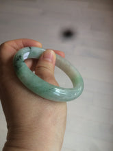 Load image into Gallery viewer, 55.7mm Certified type A 100% Natural icy watery sunny green Jadeite bangle AY25-1702