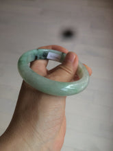 Load image into Gallery viewer, 55.7mm Certified type A 100% Natural icy watery sunny green Jadeite bangle AY25-1702