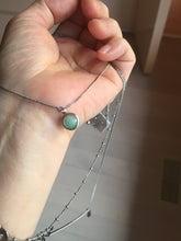 Load image into Gallery viewer, 100% natural Type A sunny green Jadeite Bead pendant Sunflower Wheel Feather Charm Triple-Layer Harmony pendant Necklace PD164