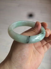 Load image into Gallery viewer, 55.7mm Certified type A 100% Natural icy watery sunny green Jadeite bangle AY25-1702