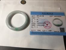 Load image into Gallery viewer, 57.5 mm Certified Type A 100% Natural sunny green/light purple Jadeite Jade bangle BM26-0790