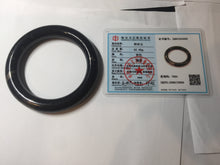 Load image into Gallery viewer, 56mm certified 100% Natural black meteorite chubby round cut nephrite bangle HN36-3600