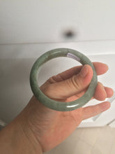 Load image into Gallery viewer, 54.6mm Certified 100% natural Type A green/gray jadeite jade bangle AE66-2866