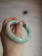 Load image into Gallery viewer, 55.7mm Certified type A 100% Natural icy watery sunny green Jadeite bangle AY25-1702