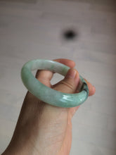 Load image into Gallery viewer, 55.7mm Certified type A 100% Natural icy watery sunny green Jadeite bangle AY25-1702
