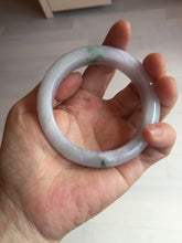 Load image into Gallery viewer, 55mm Certified 100% natural Type A light purple with sunny flying flowers jadeite jade bangle BL107-8720