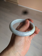 Load image into Gallery viewer, 58mm certified 100% natural light white/green/purple/yellow (Fu Lu Shou) jadeite jade bangle A102-1371