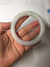 Load image into Gallery viewer, 57.8mm Certified Type A 100% Natural light green purple chubby round cut Jadeite bangle BS127-4027