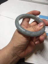 Load image into Gallery viewer, 56.6mm 100% natural Type A icy dark green/gray/black(WuJi) jadeite jade bangle AY92-1257