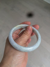 Load image into Gallery viewer, 58mm certified 100% natural light white/green/purple/yellow (Fu Lu Shou) jadeite jade bangle A102-1371